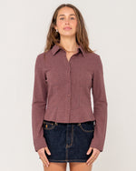 TWO TIDES ZIP THROUGH SHERPA FLEECE