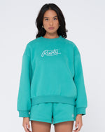 BUSY LIVING RELAXED CREW FLEECE