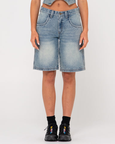 FLIP MOMMY TAPELESS LOW RISE DENIM SHORT