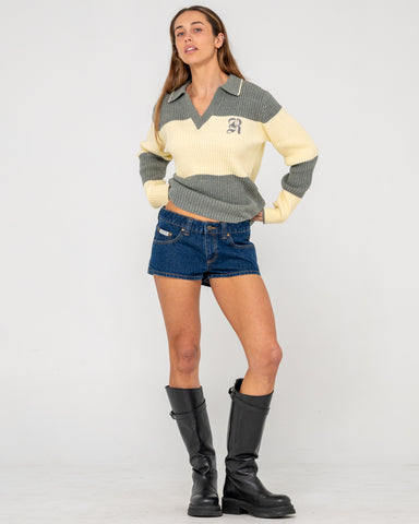 TRY ME KNITTED RUGBY TOP