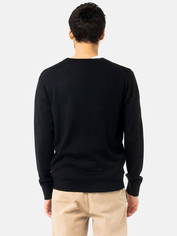 DRAPE V-NECK LAYERING KNIT