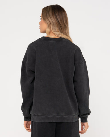 RUSTY OVERSIZE CREW FLEECE
