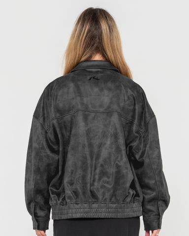 BACK STREET FAUX LEATHER JACKET