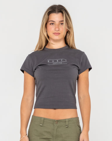 RUSTY ESSENTIALS SKIMMER BABY TEE
