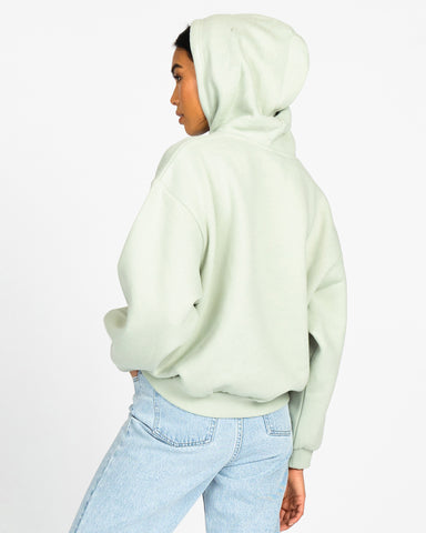 RUSTY SCRIPT OVERSIZE HOODED FLEECE