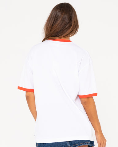 BOARDING PASS OVERSIZE SHORT SLEEVE TEE