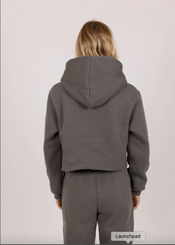 ALEXIA CROP HOODED FLEECE