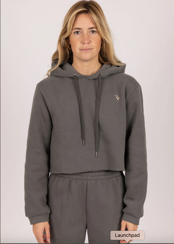 ALEXIA CROP HOODED FLEECE