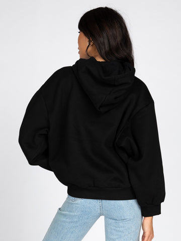 RUSTY SCRIPT OVERSIZE HOODED FLEECE