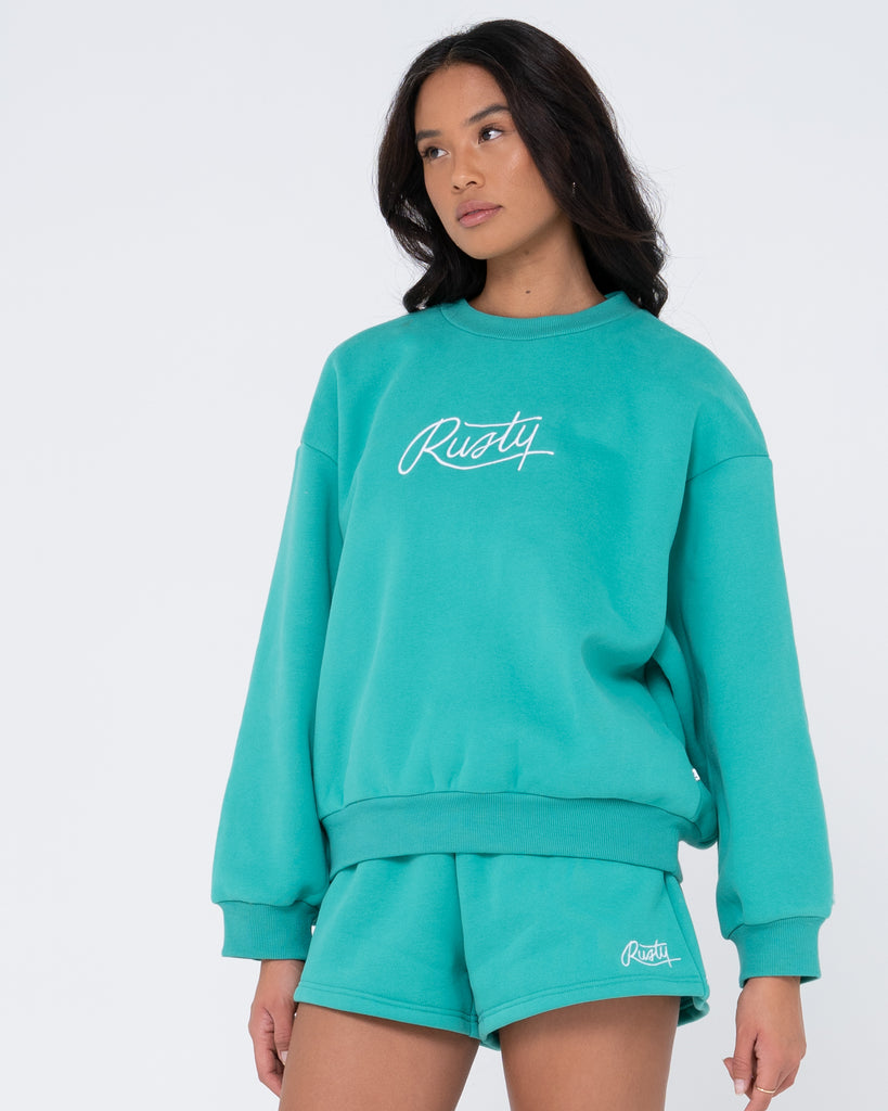 Rusty Script RUSTY SCRIPT OVERSIZE CREW NECK FLEECE | Rusty EU