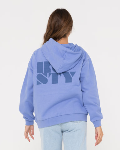 RUSTY CODE OVERSIZE ZIP HOODED FLEECE