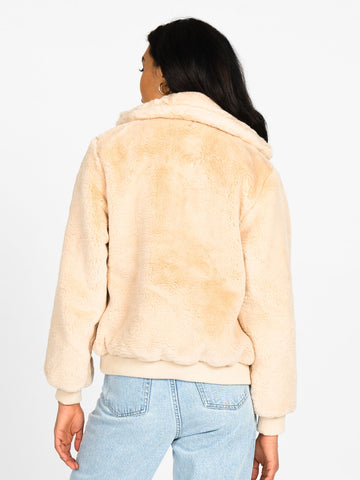 FUR BOMBER JACKET