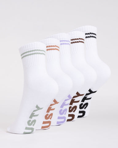 ALL DAY CREW 5-SOCK PACK