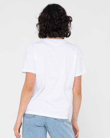 SUNSET PALM ORGANIC COTTON RELAXED TEE