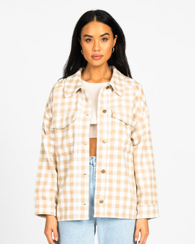 CHECKED OUT OVERSIZED SHIRT